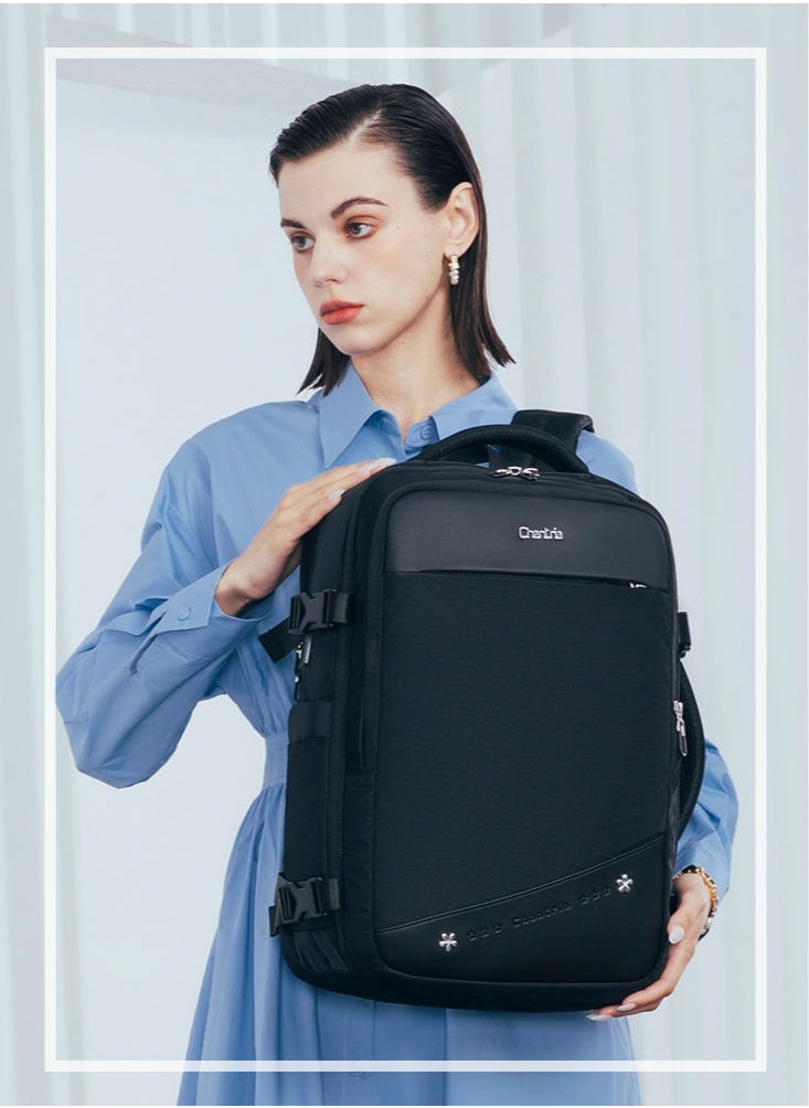 Chantria - Professional Female Laptop Backpack, Women Travel Backpack with USB Charging Port, College Bookbag for Student - Image 1