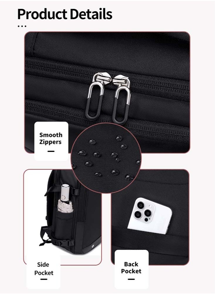 Chantria - Professional Female Laptop Backpack, Women Travel Backpack with USB Charging Port, College Bookbag for Student - Image 1