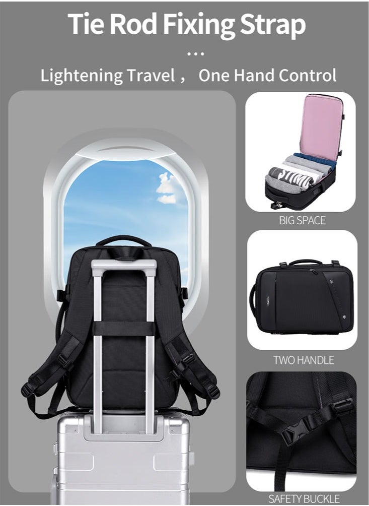 Chantria - Professional Female Laptop Backpack, Women Travel Backpack with USB Charging Port, College Bookbag for Student - Image 1