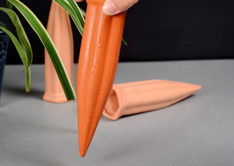 B SEPOR Automatic Plant Waterer Terracotta Self Watering Spikes Drippers Irrigation System for Vacation or Holiday (8Pack) - Image 5