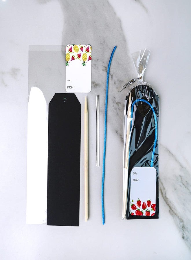 Winlyn 48 Sets 6 Styles Magic Color Scratch Bookmarks Making Craft Kits DIY Rainbow Scratch Paper Bookmarks with Scratching Tools Ribbons Art Sets for Kids Students Party Favors Classroom Activities - Image 5