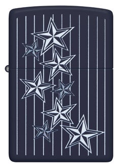Zippo 48188 239 Star Design Navy Matte Windproof Lighter  - Image 2