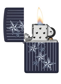 Zippo 48188 239 Star Design Navy Matte Windproof Lighter  - Image 3