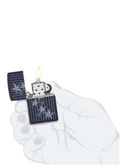 Zippo 48188 239 Star Design Navy Matte Windproof Lighter  - Image 5