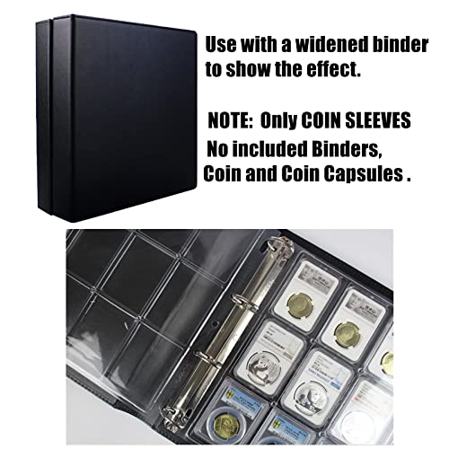 MUDOR Coin Slab Sleeves, 9 Pocket Encap Coin Storage Sheet for PCGS NGC Certified Holder, PVC Free,Suitable for Collection Tokens, Medallions, Badges (1) - Image 4