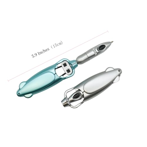 Lopenle 4PCS Novelty Transforming Pen Cool Robotic Ballpoint Pen Click Bounce Decopression Pens for School Office Party Birth Day Stationery. - Image 5