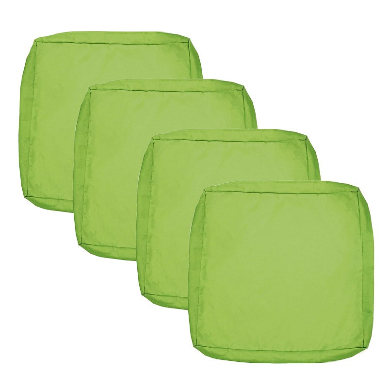 Sqodok Patio Cushion Covers 24x22 Waterproof Outdoor Cushion Covers Replacement 4Pack Patio Cushion Seat Slicovers for Sectional Sofa  Wicker Chair  Green - Image 3
