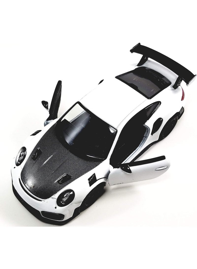 1:36 Alloy Sports Car Model Toy, Sports Car Design With Openable Doors , Pull-Back Alloy Die-Cast Car Model Toy , Ornament Racing Alloy Antique Collection Toy Car , Birthday Party Gift For Boys Girls, Collectible Toy Car, White , 12.5*5.5*3.5 cm - Image 2