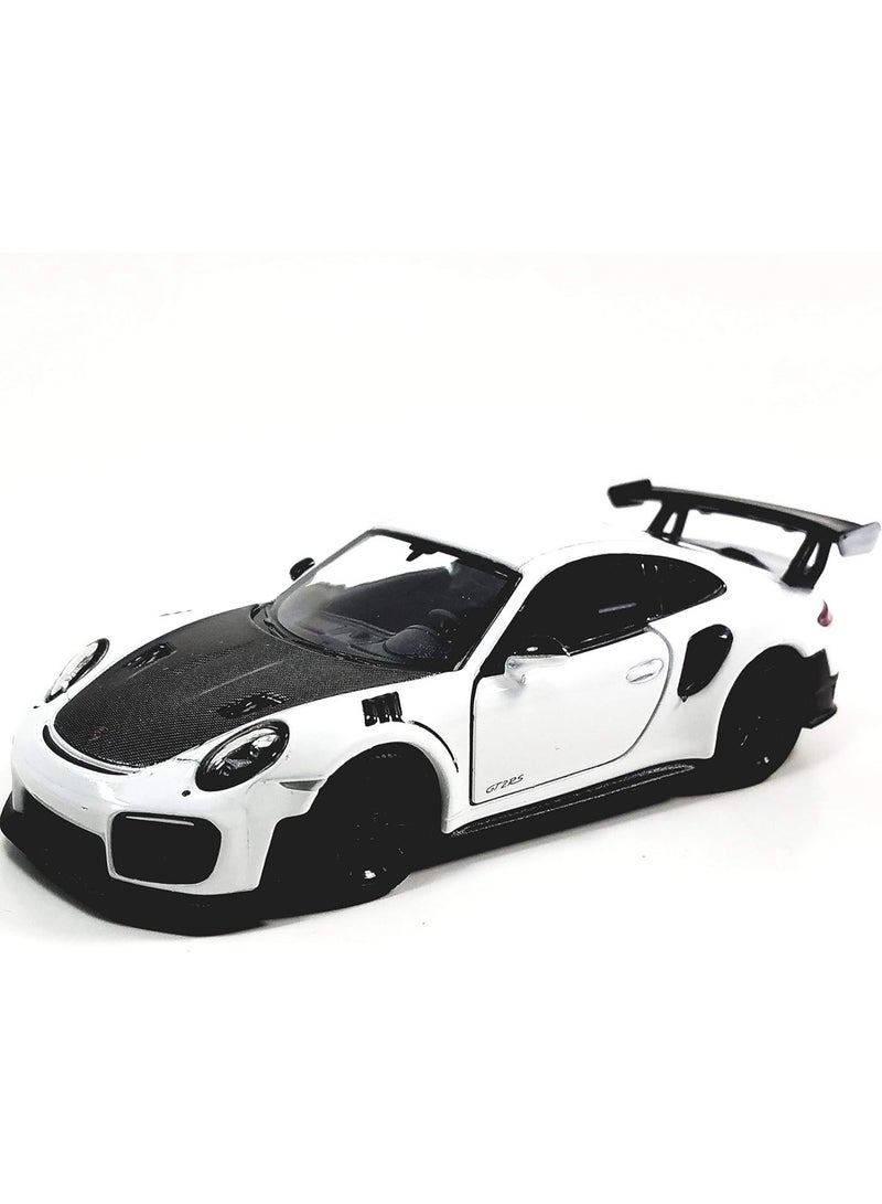 1:36 Alloy Sports Car Model Toy, Sports Car Design With Openable Doors , Pull-Back Alloy Die-Cast Car Model Toy , Ornament Racing Alloy Antique Collection Toy Car , Birthday Party Gift For Boys Girls, Collectible Toy Car, White , 12.5*5.5*3.5 cm - Image 1
