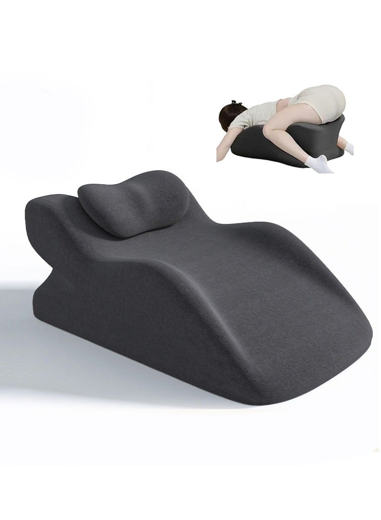 WALALLA 3 in 1 Body Cushion, Versatile Wedge Pillow, Orthopedic Memory Foam Lumbar Pillow, Bed Waist Cushions, Leg Elevation Support Pillow, Reading Pillow, Prone-Sleeping Pillow for Post-Surgery, Back Pain - Image 1