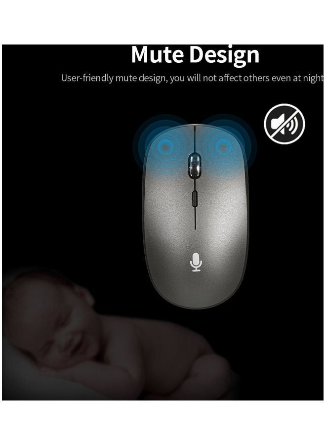 NIBEMINENT Intelligent Voice Mouse Grey - Image 2