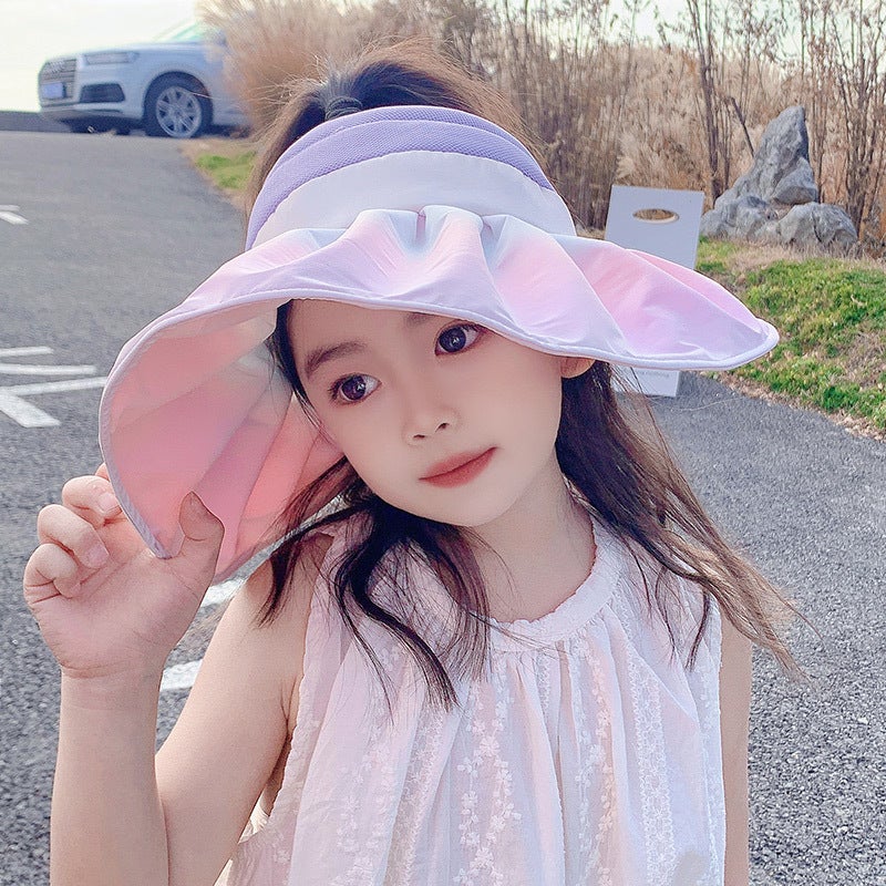 Children'S Hat Summer Thin Adjustable Girl Sun Hat Uv Protection Baby Sun Hat Shell Hat - Image 2