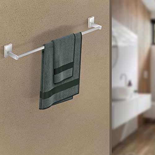 Primax Iris 304 Grade Stainless Steel Towel Hanger for Bathroom/Towel Rod/Bar/Bathroom Accessories (24inch) - Chrome - Pack of 1 - Image 2