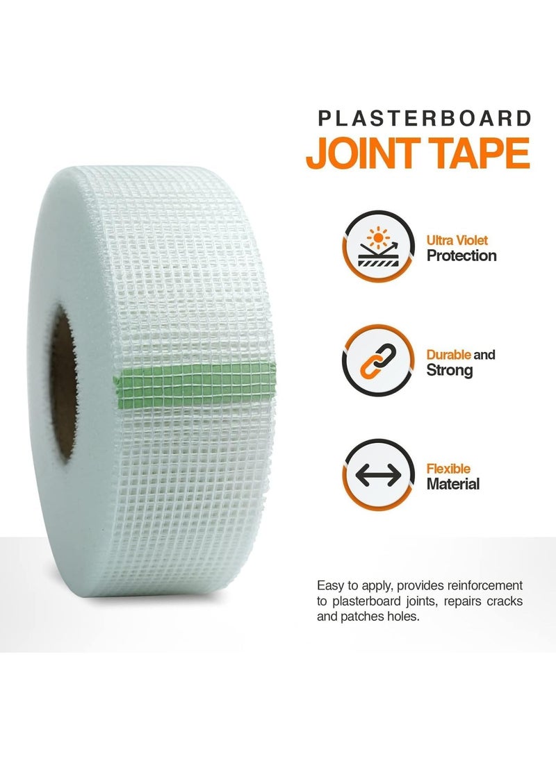 MARKQ [Pack of 20] Drywall Joint Tape, 2" x 90 yards Self-Adhesive Fiberglass Mesh Tape for Wall, Ceiling, Seam Patch, Long Plasterboard Scrim Tape  - Image 2