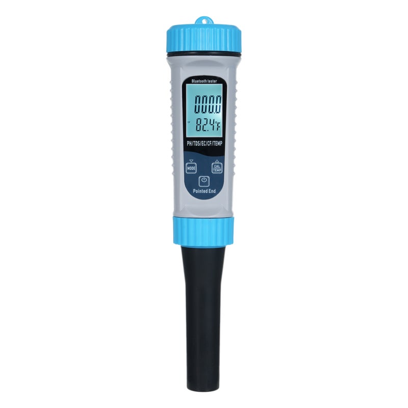 Water Quality Tester: 0-14pH Range 0.01 pH Resolution Bluetooth Enabled Portable Handheld Water Quality Pen - Cloud Data Management Automatic Calibration Water Quality Test Pen for Home Drinking Water - Image 1