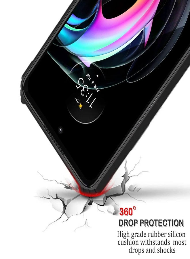 Plus 360 Degree Protection Black Border Back Cover for Motorola Moto Edge 30 Ultra - Black - Image 3
