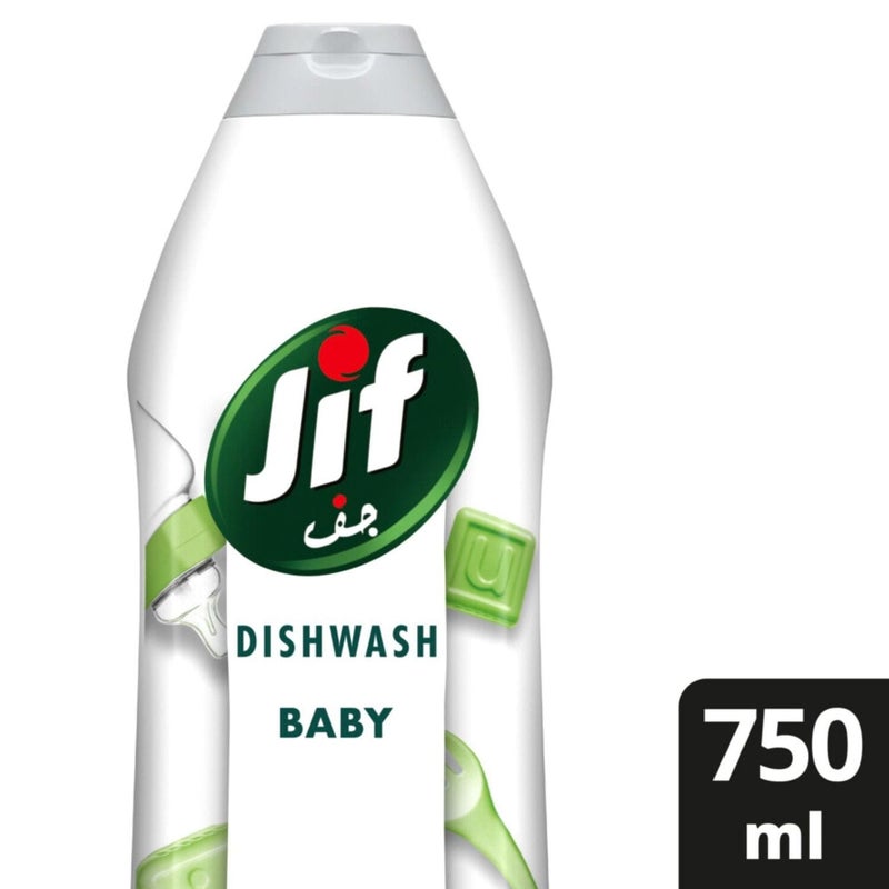 Jif Baby Dishwashing Liquid Mild on Hands Aloe Vera & Mineral Salt 750 ml