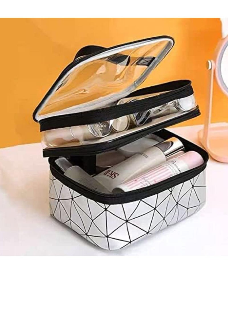 Multifunctional Double Layer Cosmetic Bag - Image 2