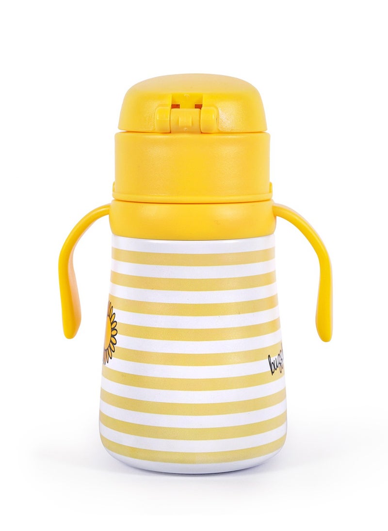 Milk & Moo Milk&Moo Staniless Steel Kids Water Bottle 360ML Bee Viz Viz  - Image 3