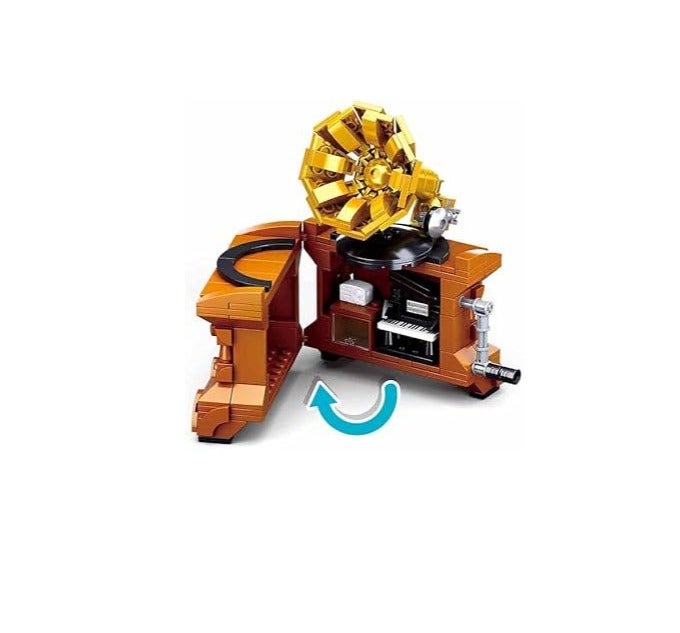 سلوبان Music lovers building set with characters, Sluban Creator building set – 288 pieces. Blocks, building blocks, assembly construction block set, building block toy, kids blocks, assembly, boys, blocks, girls toys, building game toy, construction toy, boys block sets, large kids blocks, building blocks, character blocks, skill development blocks, kids intelligence blocks. Home toys for children, toys for boys and girls, kids toy, kids toys, children’s toy, group games, educational kids toys, toys, boys toys, toys for 1-year-old children, toys for 6-year-old children, toys. - Image 2