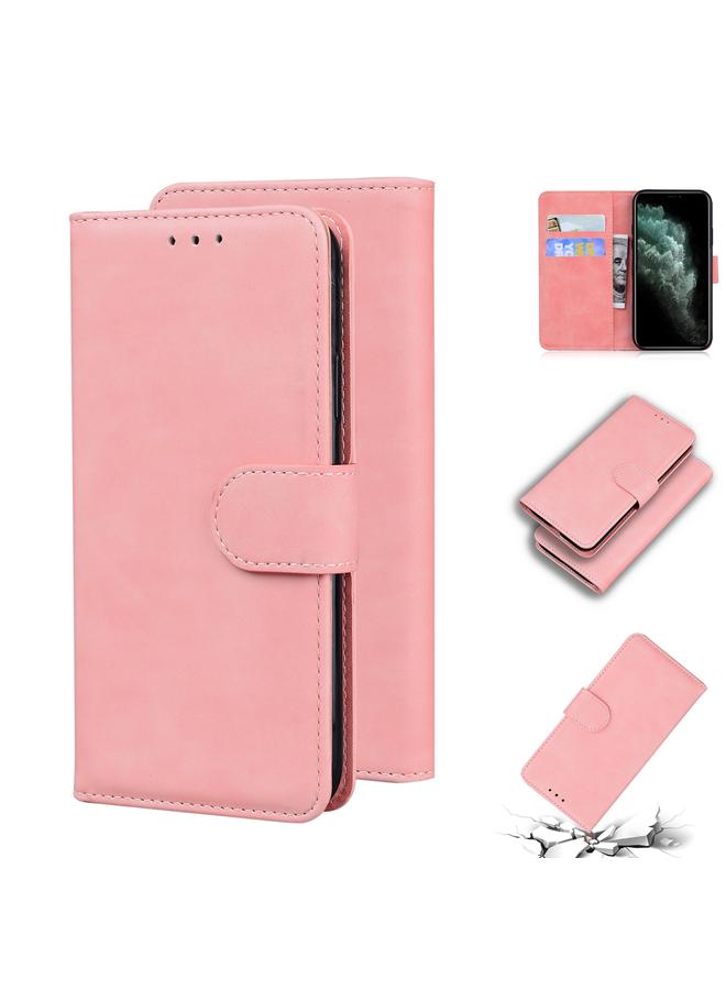 S-TOP Case For iPhone 11 Pro Max Skin Feel Pure Color Flip Leather Phone Case - Image 1