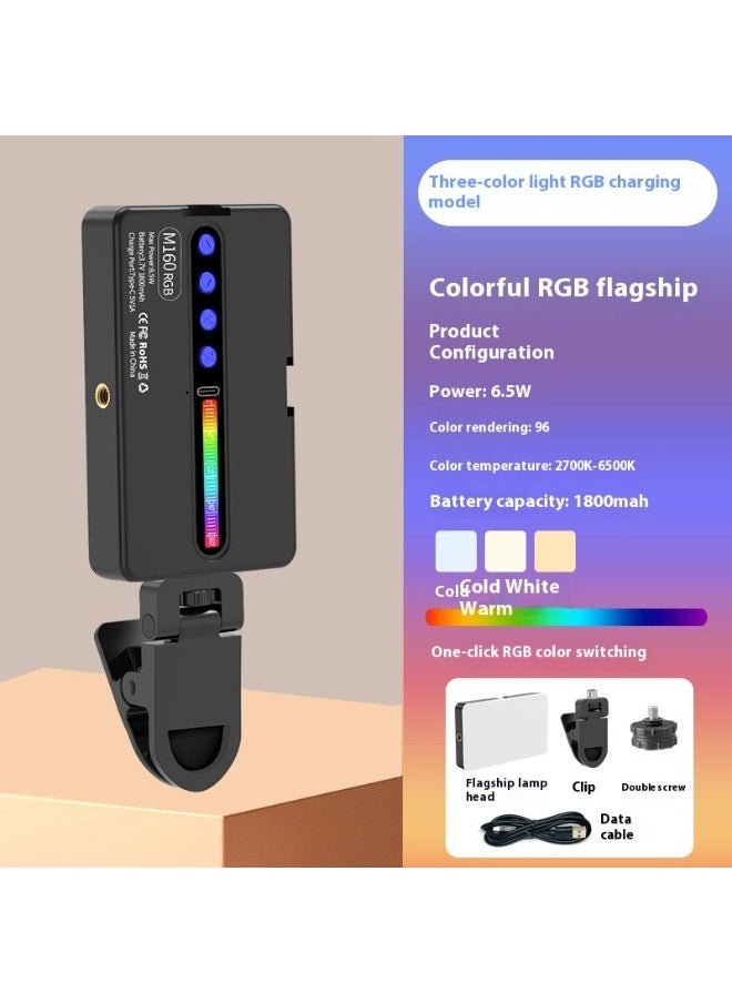 AiQi RGB Video Light - Portable LED Camera Light Panel - 360° Full Color - CRI≥95 - 3000 mAh Battery - 10 Lighting Effects - Photography Fill Light - Mobile Light - Portable LED Camera Light - For Selfies Video, Conferencing, Photography, ikTok, YouTube, Vlog Shooting  - Image 3