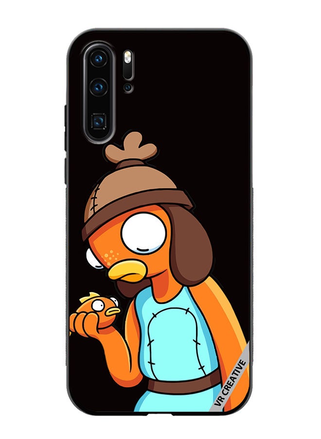 VR CREATIVE Protective Case Cover For Huawei P30 Pro Funny Fish stick Design Multicolour - Image 1