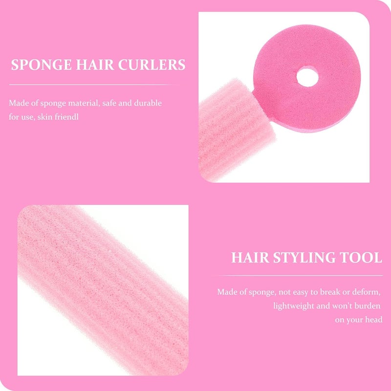 9pcs Sponge Hair Curlers Hair Styling Tools Soft Sleeping Curlers Women - Image 5
