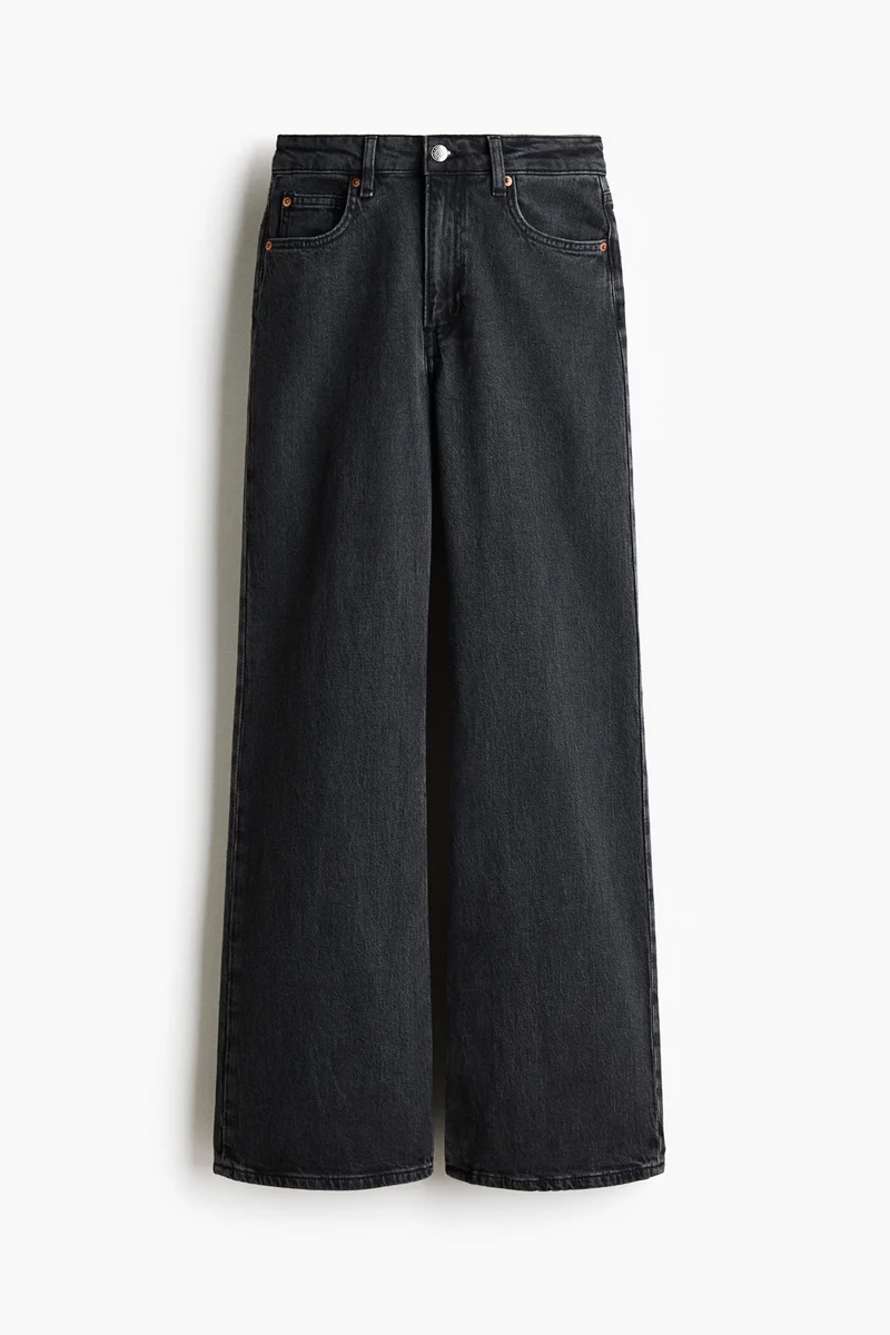 H&M  Wide High Jeans for Women | Best Price UAE