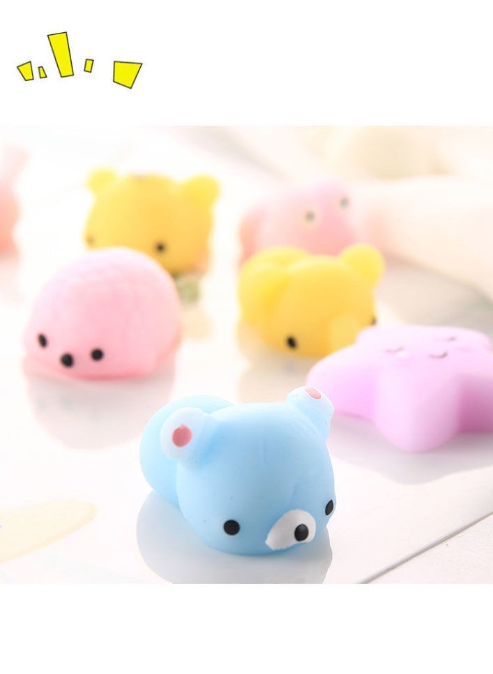 Squishy Toys Set, Soft Stress Relief Toys，50 Pack Mini Mochi Party Favors For Kids, Kawaii Squishy Toy Stress Relief Toys, Goodie Bags Fillers With Storage Box, Pinata Stuffers, Classroom Prizes - Image 3