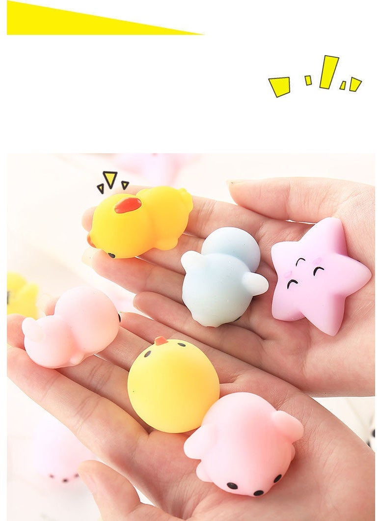 Squishy Toys Set, Soft Stress Relief Toys，50 Pack Mini Mochi Party Favors For Kids, Kawaii Squishy Toy Stress Relief Toys, Goodie Bags Fillers With Storage Box, Pinata Stuffers, Classroom Prizes - Image 4