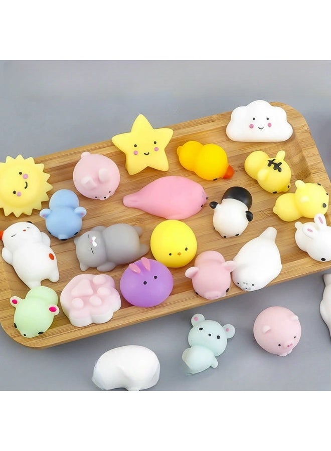 Squishy Toys Set, Soft Stress Relief Toys，50 Pack Mini Mochi Party Favors For Kids, Kawaii Squishy Toy Stress Relief Toys, Goodie Bags Fillers With Storage Box, Pinata Stuffers, Classroom Prizes - Image 5