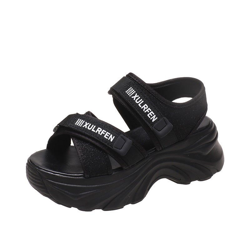 Sports Sandals Women'S 2023 Style Platform Platform Women'S Shoes Cyber Celebrity High Heel Fashionable Roman Casual Shoes - Image 1