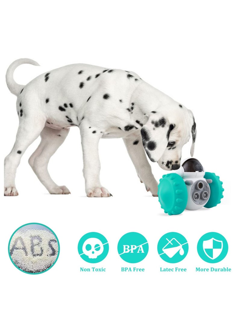 SYOSI Interactive Dog Toy Treat Dispensing Puppy Toys Automatic Durable Puzzle Toy Slow Feeder for Improve IQ, Reduce Boredom, Automatic  Food Dispensing Toy for Small Medium Large Dogs Cats,   Blue - Image 3
