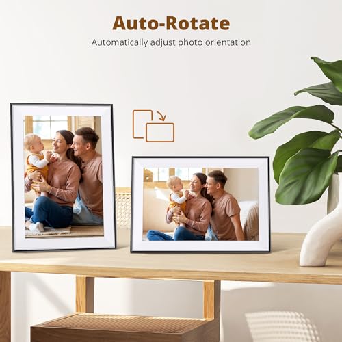 Dragon Touch 10.1'' WIFI Digital Picture Frame - 1280*800 HD IPS Touch Screen Digital Photo Frame Display, Auto-Rotate, Share Photos/Videos Instantly via Free App Best Gifts for Birthday, Wedding, Mom - Image 5