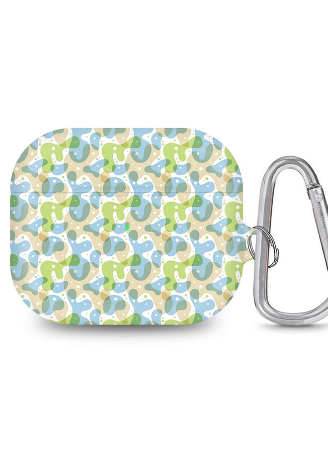 Stylizedd - StylePods Case for Airpods 3rd Gen Case With Anti-Lost Keychain - Floating Ameoba - Image 1