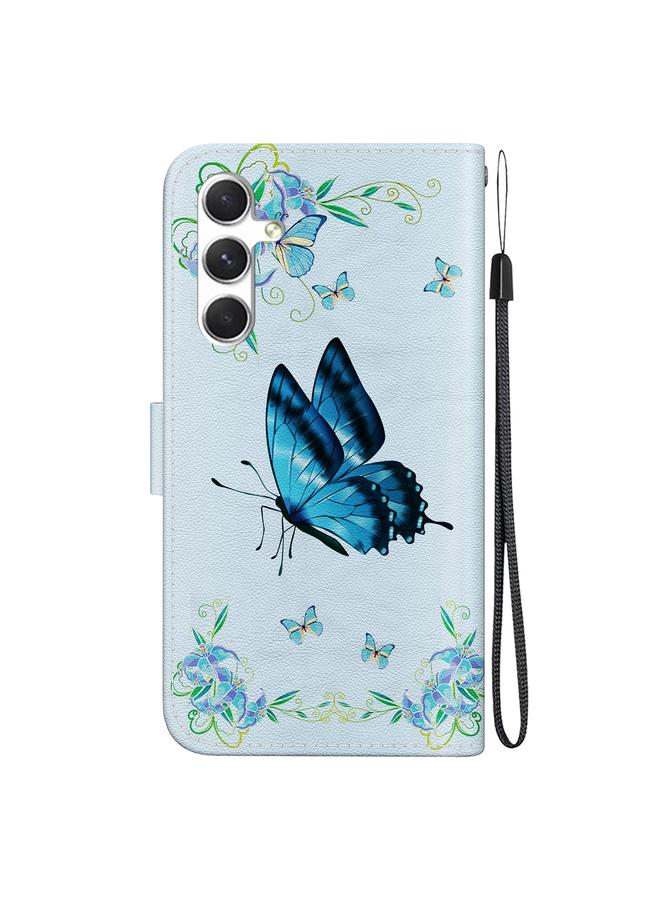 S-TOP Case For Samsung Galaxy S24 5G Crystal Texture Colored Drawing Leather Phone Case - Image 3