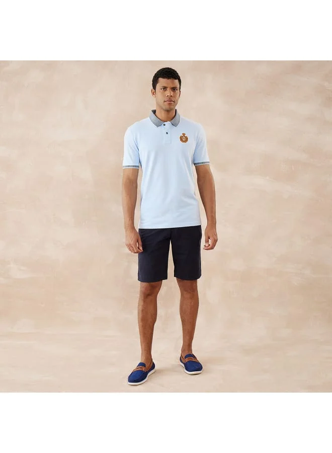 fahrenheit Fahrenheit Solid Polo T-shirt with Short Sleeves