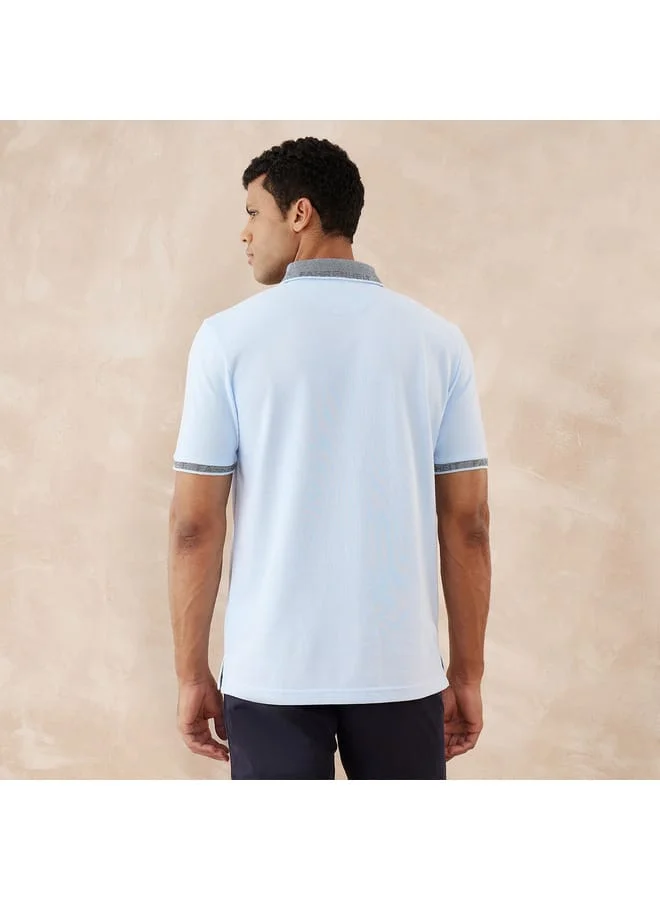 fahrenheit Fahrenheit Solid Polo T-shirt with Short Sleeves