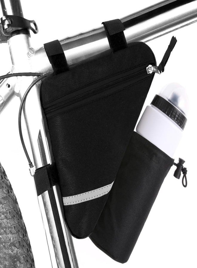 MOOCY Bike Frame Bag,Bike Bag and Water Bottle Holder, Bicycle Triangle Bag for MTB Road Bike,Cycling Bike Accessories - Image 1