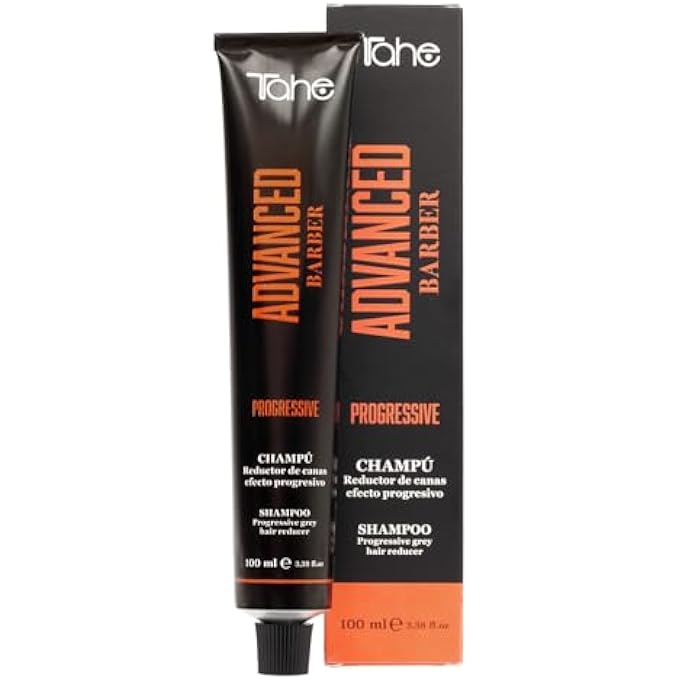 Tahe ADVANCED BARBER GREY REDUCING PROGRESSIVE SHAMPOO FOR MEN - NEW IMPROVED FORMULA - 100ML - Image 3
