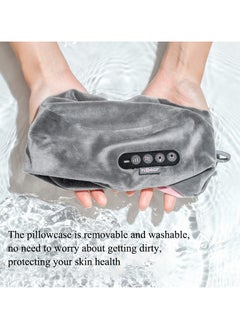 General Home use C-type neck massager multifunctional portable pillow kneading cervical vertebra office nap neck and shoulder massage pillow (C-type massager 4 functions 2 heads kneading vibration + hot compress)  - Image 4