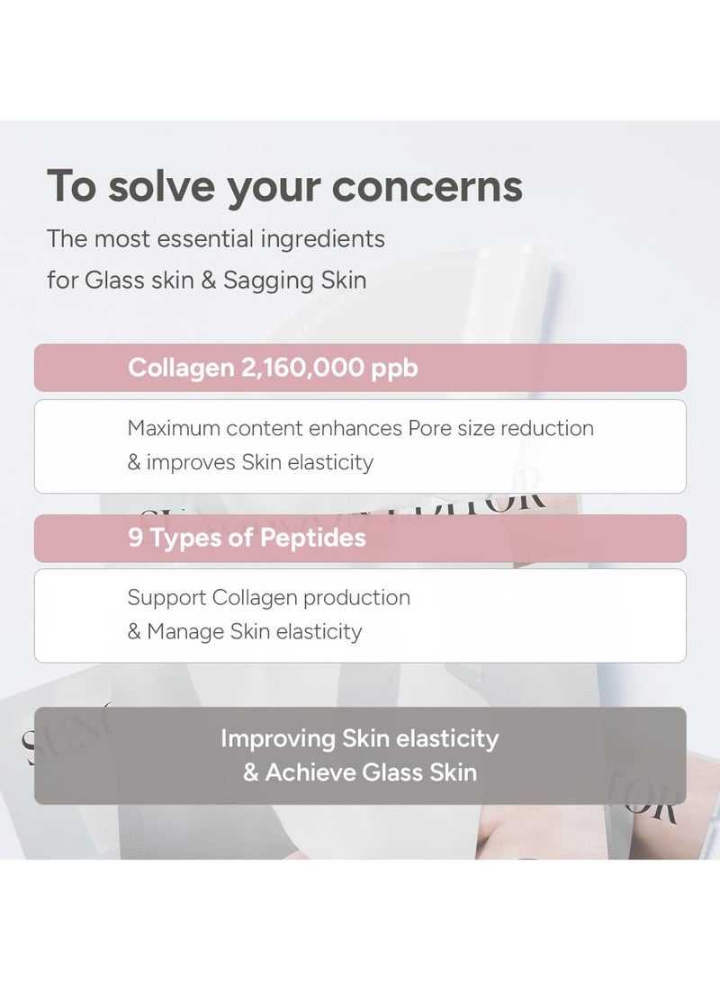 SUNGBOON EDITOR Deep Collagen Overnight mask 37gx4ea | Original Hydrating Collagen Face Mask | Real Collagen 2,160,000PPB for Elasticity |TikTok Trend Items Korean Skin Care - Image 5