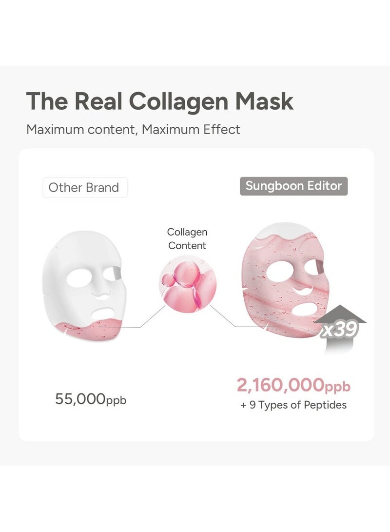 SUNGBOON EDITOR Deep Collagen Overnight mask 37gx4ea | Original Hydrating Collagen Face Mask | Real Collagen 2,160,000PPB for Elasticity |TikTok Trend Items Korean Skin Care - Image 3