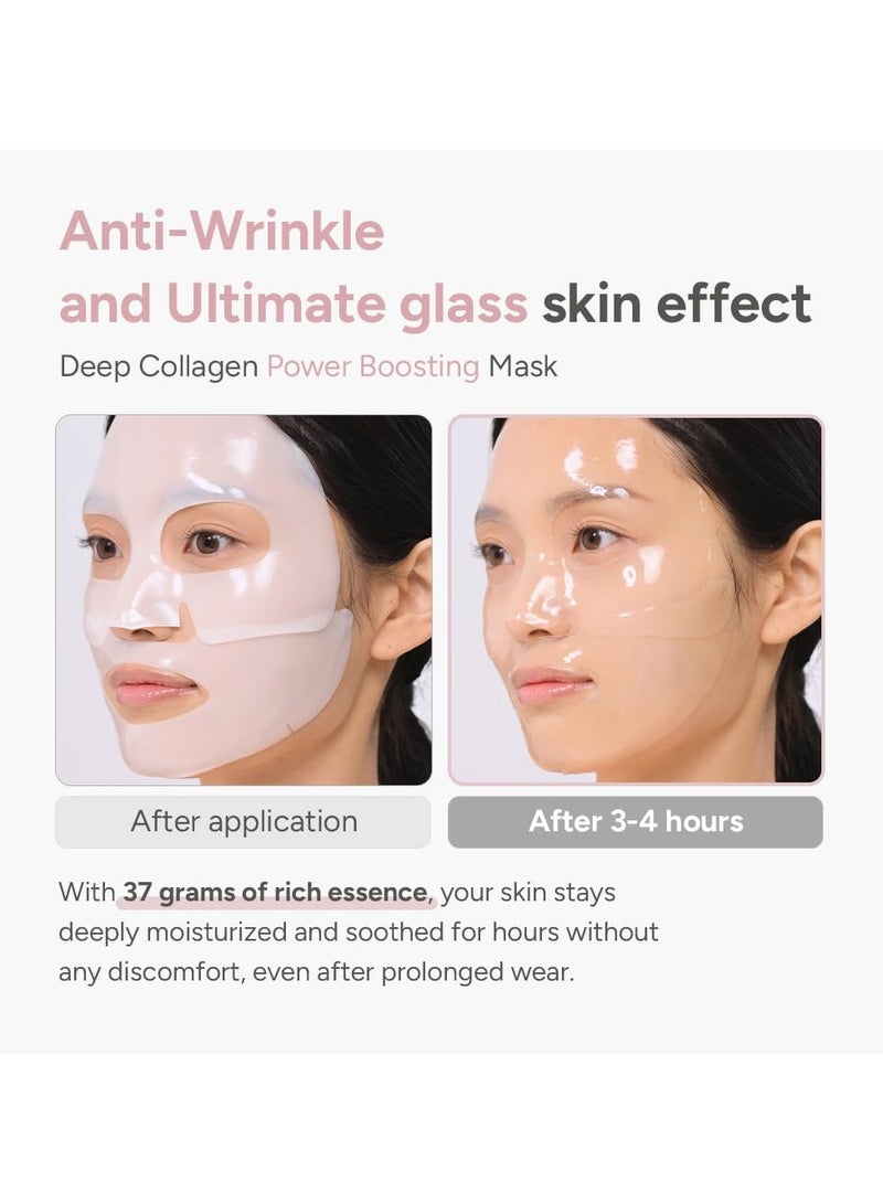 SUNGBOON EDITOR Deep Collagen Overnight mask 37gx4ea | Original Hydrating Collagen Face Mask | Real Collagen 2,160,000PPB for Elasticity |TikTok Trend Items Korean Skin Care - Image 4