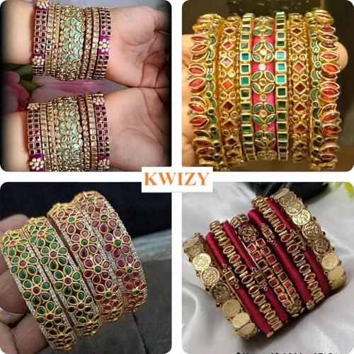 Kwizy حزمة كومبو من خرز كوندان كريستالي للزينة والحرف اليدوية | 900 قطعة | 9 ألوان مختلفة | شكل دائري - Image 2