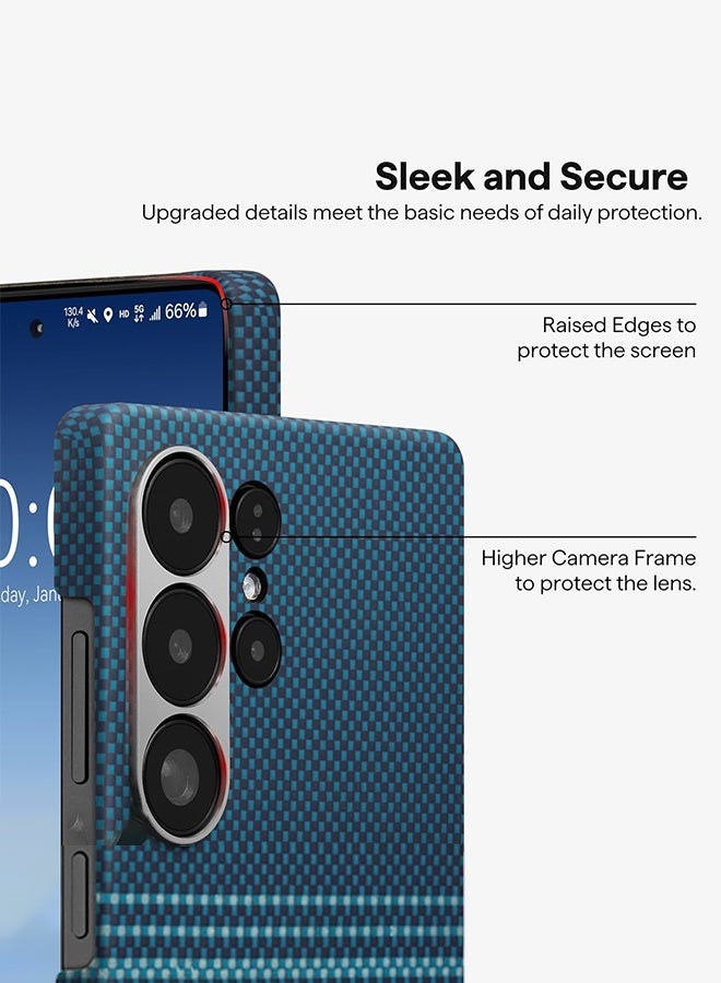 SUNDAREE جراب S25 Ultra مقاس 6.9 بوصة، متوافق مع MagSafe، جراب رفيع وخفيف الوزن لهاتف Samsung Galaxy S25 Ultra، مصنوع من ألياف الأراميد 1500D [منسوج باللمس] - Image 3