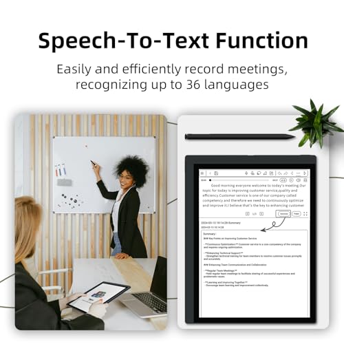 Bigme 10.3" Color E-Ink Read-Write Tablet, ePaper Note Taking Tablet at 5.5mm Thickness, 6GB RAM+128GB ROM Computer Tablets Touchscreen Display with 5MP Camera and Digital Stylus - Image 4