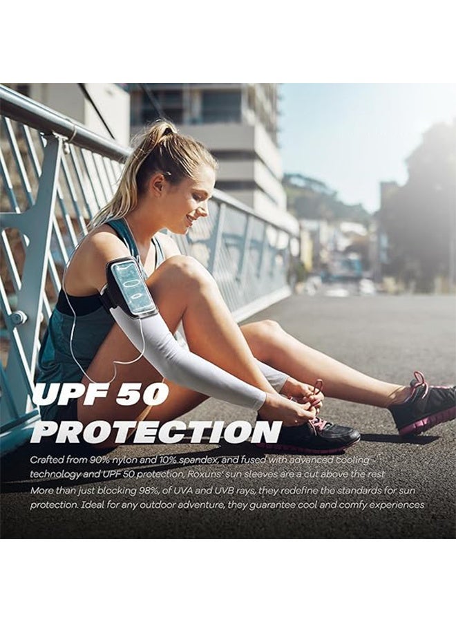 Arm Sleeves, Cooling UV Sun Protection Sports Compression for Men/Women - Image 5