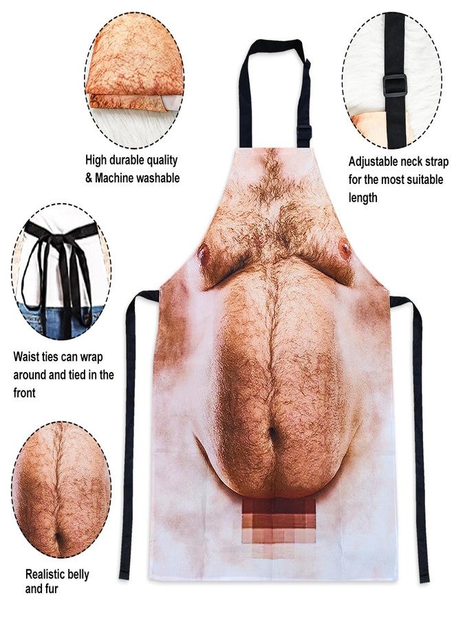 JUNQIU US JUNQIU Funny Mens Cooking Grilling Apron, Adjustable Apron For Men, Funny White Elephant Gifts For Adults, Christmas Gag Gifts For Men Dad, Humorous Unique Gift - Image 5